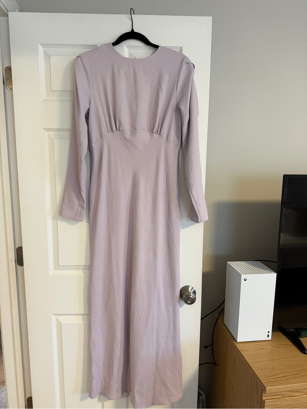 ASOS Lavender Long Sleeve Maxi Dress